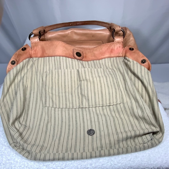 Frye Melissa Leather Beige/Peach Shoulder Bag - Picture 8 of 16
